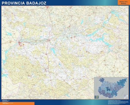 mapa provincia badajoz magnetico