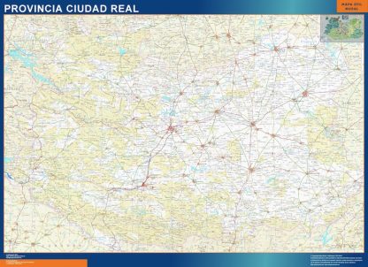 mapa provincia ciudad real magnetico