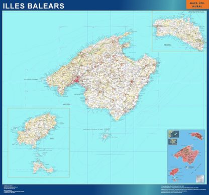 mapa provincia islas baleares magnetico