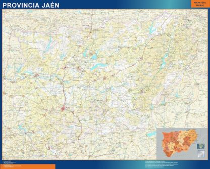 mapa provincia jaen magnetico