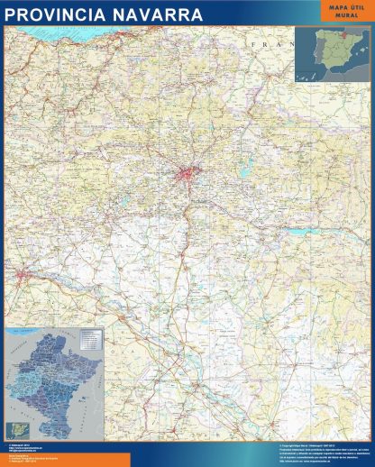 mapa provincia navarra magnetico