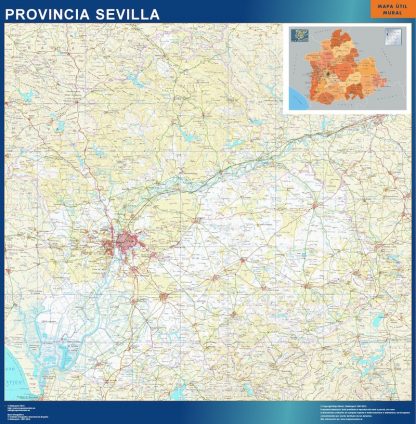 mapa provincia sevilla magnetico