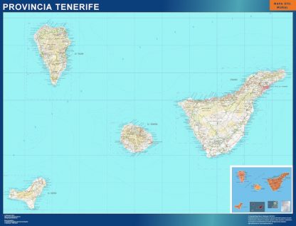 mapa provincia tenerife magnetico