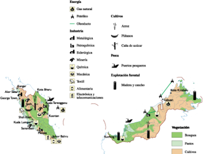 Malaysia Economic map