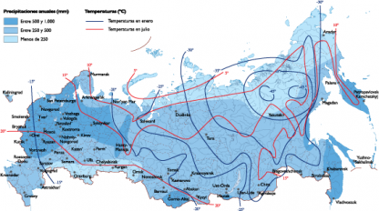 Russia Climate map