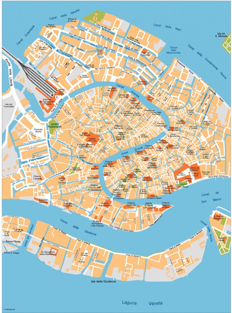 Venice Mapa Vectorial Netmaps Mapas De España Y Del Mundo 0059