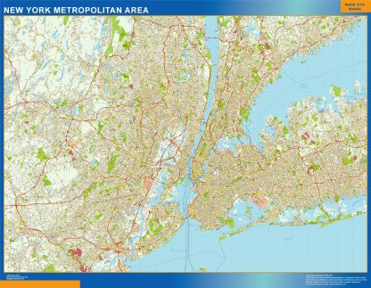 New York Metropolitan Vinyl Map